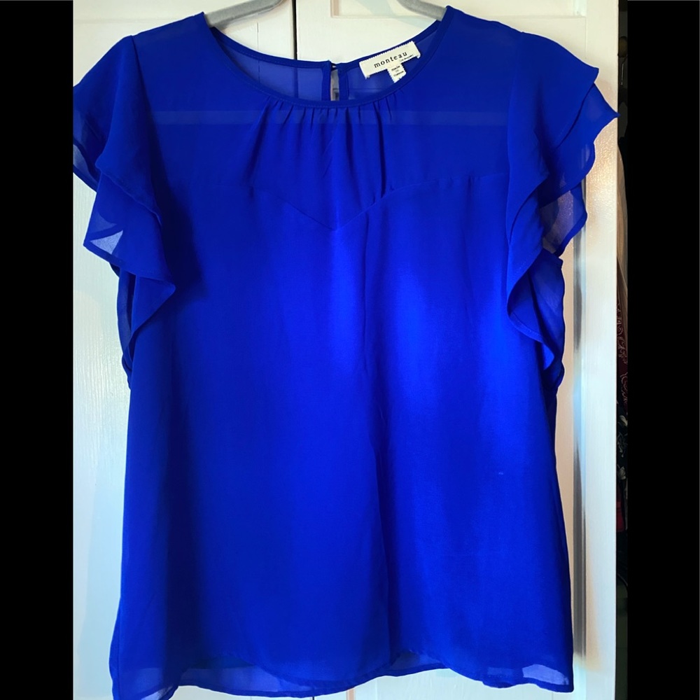 Sapphire blue blouse